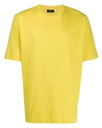 T-shirt à col rond jaune Joseph