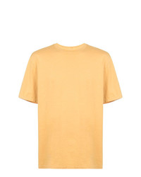 T-shirt à col rond jaune Julien David