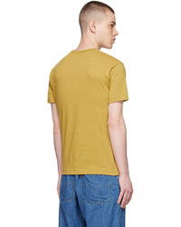 T-shirt à col rond jaune Comme Des Garcons Play