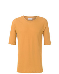 T-shirt à col rond jaune Laneus