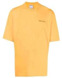 T-shirt à col rond jaune Marcelo Burlon County of Milan