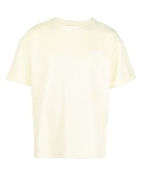 T-shirt à col rond jaune MOUTY
