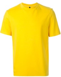 T-shirt à col rond jaune Neil Barrett