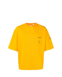 T-shirt à col rond jaune Oamc