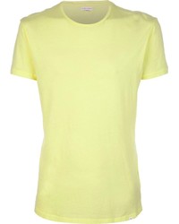 T-shirt à col rond jaune Orlebar Brown