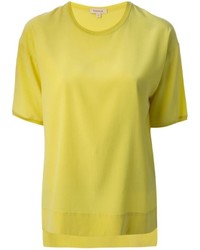 T-shirt à col rond jaune P.A.R.O.S.H.