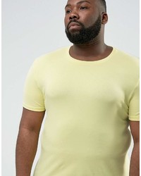 T-shirt à col rond jaune Asos