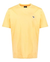 T-shirt à col rond jaune PS Paul Smith