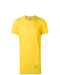 T-shirt à col rond jaune Rick Owens DRKSHDW