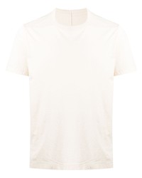 T-shirt à col rond jaune Rick Owens