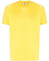 T-shirt à col rond jaune Rossignol