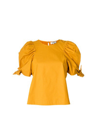 T-shirt à col rond jaune Sea