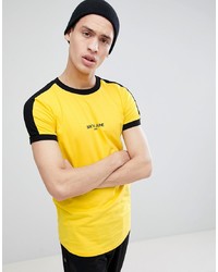 T-shirt à col rond jaune Sixth June
