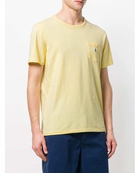 T-shirt à col rond jaune Polo Ralph Lauren