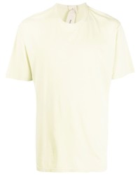 T-shirt à col rond jaune Ten C
