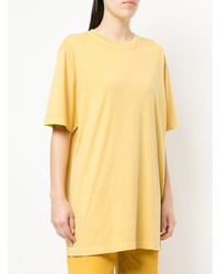 T-shirt à col rond jaune Jac+ Jack