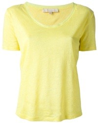 T-shirt à col rond jaune Vanessa Bruno