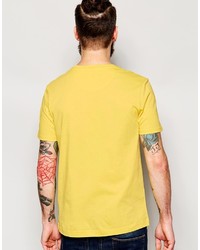 T-shirt à col rond jaune Lyle & Scott