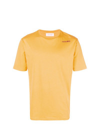 T-shirt à col rond jaune Wales Bonner