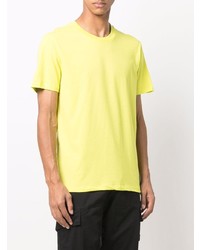 T-shirt à col rond jaune Colmar