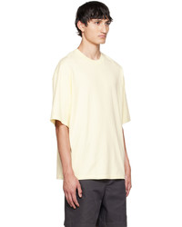 T-shirt à col rond jaune Axel Arigato