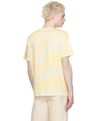 T-shirt à col rond jaune A.P.C.