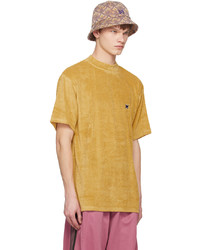 T-shirt à col rond jaune Needles