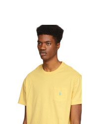 T-shirt à col rond jaune Polo Ralph Lauren