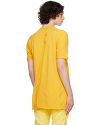 T-shirt à col rond jaune Boris Bidjan Saberi