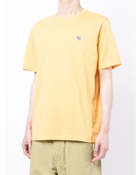 T-shirt à col rond jaune PS Paul Smith