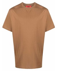 T-shirt à col rond marron clair 424