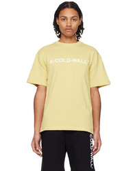 T-shirt à col rond marron clair A-Cold-Wall*