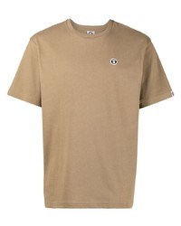 T-shirt à col rond marron clair AAPE BY A BATHING APE