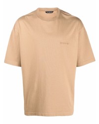 T-shirt à col rond marron clair Balenciaga