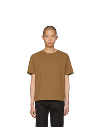 T-shirt à col rond marron clair Bottega Veneta