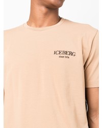T-shirt à col rond marron clair Iceberg