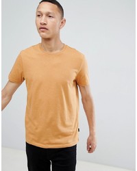 T-shirt à col rond marron clair Burton Menswear