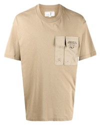 T-shirt à col rond marron clair Chocoolate