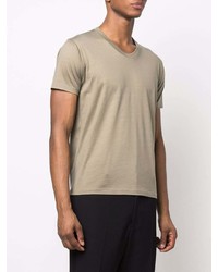 T-shirt à col rond marron clair Tom Ford