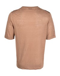 T-shirt à col rond marron clair Ballantyne