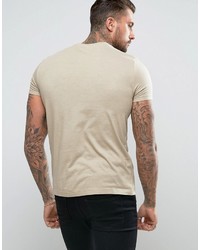 T-shirt à col rond marron clair Asos