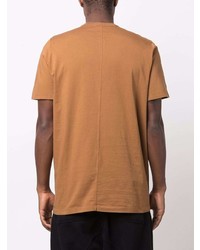 T-shirt à col rond marron clair Rick Owens