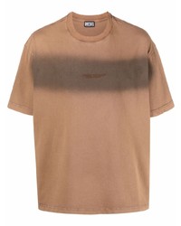 T-shirt à col rond marron clair Diesel