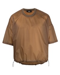 T-shirt à col rond marron clair DSQUARED2