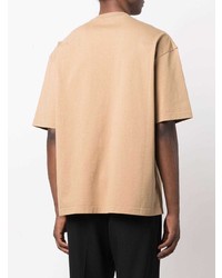 T-shirt à col rond marron clair Balenciaga