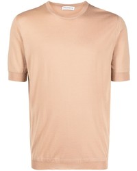T-shirt à col rond marron clair GOES BOTANICAL
