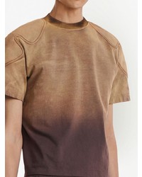 T-shirt à col rond marron clair Dion Lee