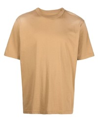 T-shirt à col rond marron clair Heron Preston