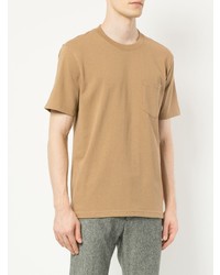 T-shirt à col rond marron clair Norse Projects