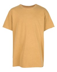 T-shirt à col rond marron clair John Elliott